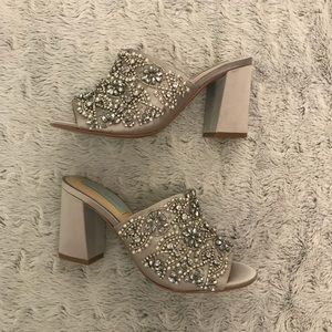 🦋 Betsey Johnson Embellished Mules 🦋